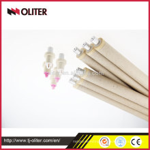 disposable expendable thermocouple with thermowell for factory use